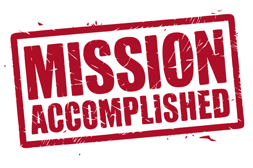 Mission Accomplished